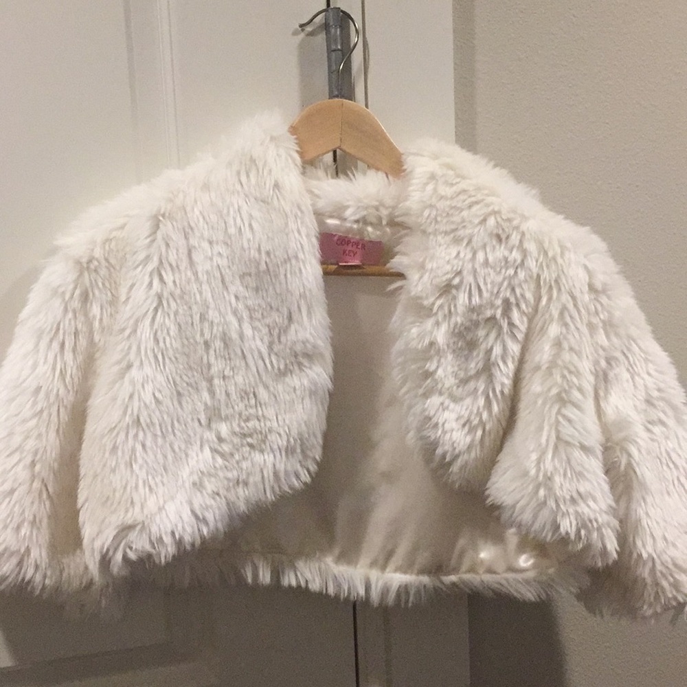 Winter white bolero